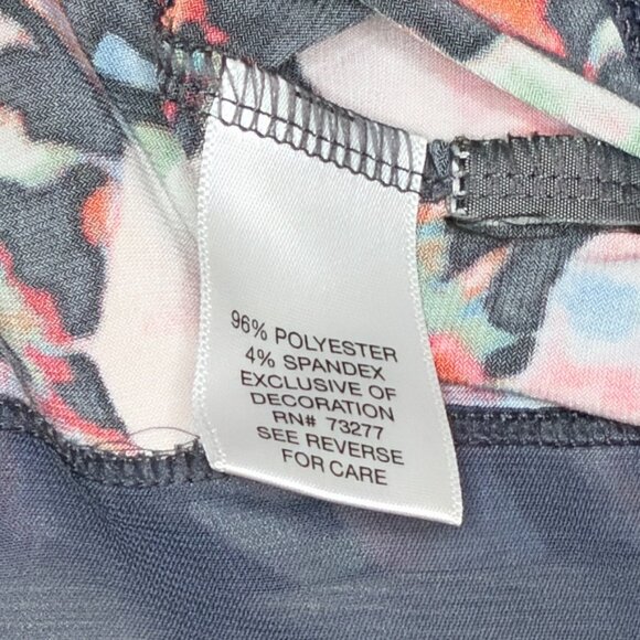 Simply Vera by Vera Wang Floral Dress with Sheer Hem - Picture 6 of 7